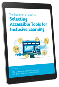 Book cover for 25 Ways to Make Your Online Courses More Accessible